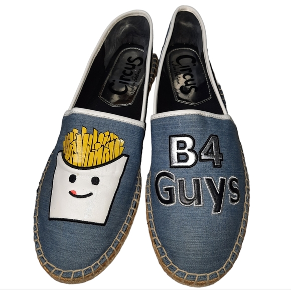 Circus by Sam Edelman Fries B4 Guys Chambray Espadrilles SZ 10M - Picture 1 of 9